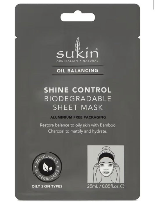 Sukin Oil Balancing Shine Control Sheet Mask Sachet